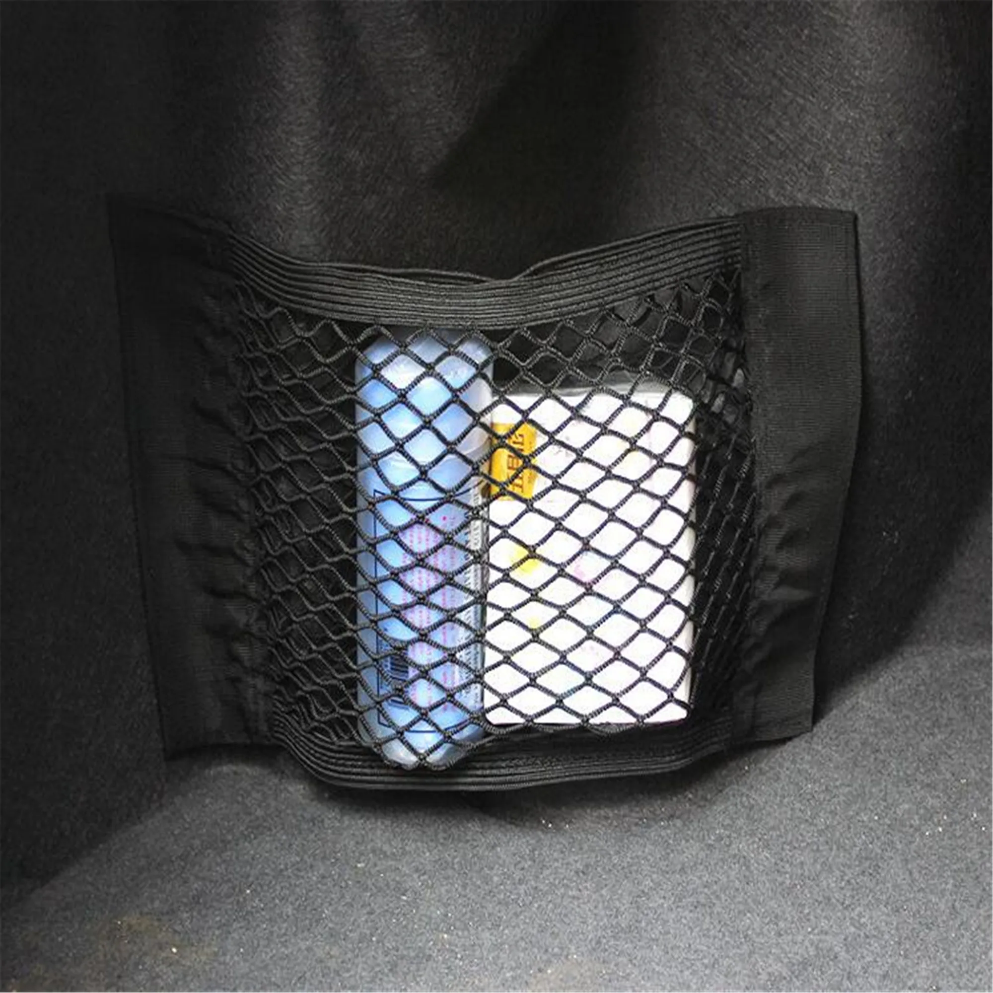 Багажник автомобиля Seat сзади эластичная решетчатая сетка стайлинга автомобилей сумка-пакет для хранения клетка Magic Tape для BMW Audi Toyota Chevrolet Hyundai honda