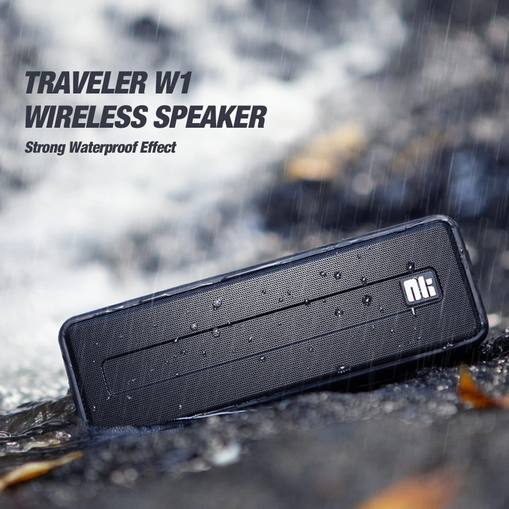 NILLKIN Bluetooth Speaker IPX7 Waterproof Portable Outdoor Speaker Bluetooth 5.0 Wireless Stereo Mu