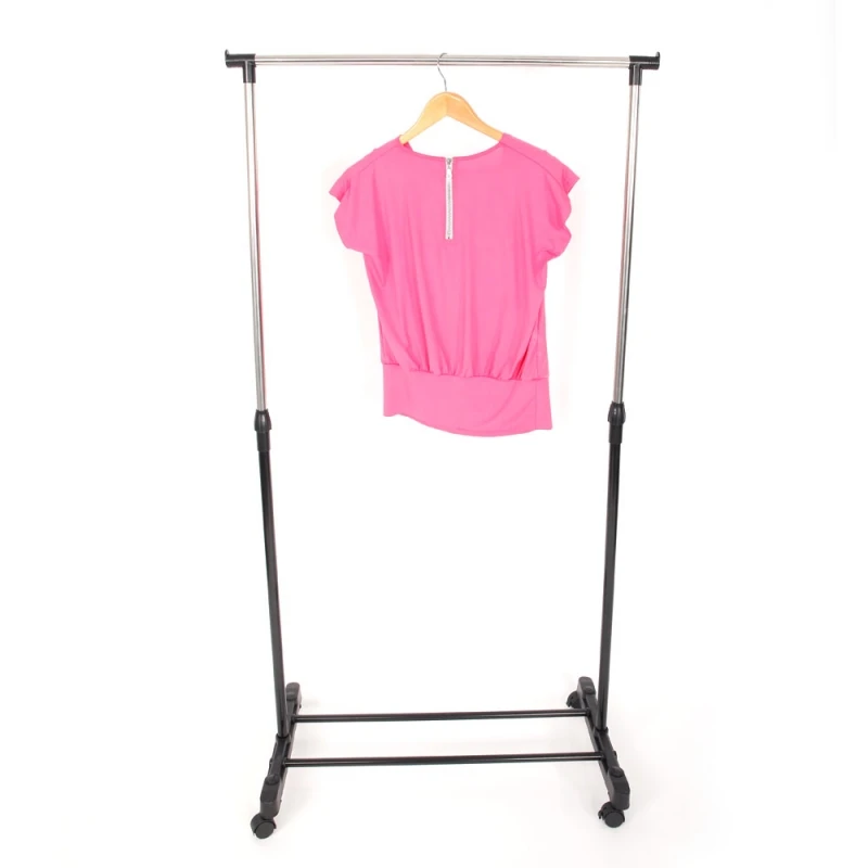 Singlebar-Vertical-Horizontal-Stretching-Stand-Clothes-Rack-with-Shoe-Shelf-YJ01-Black-Silver_6_800x800