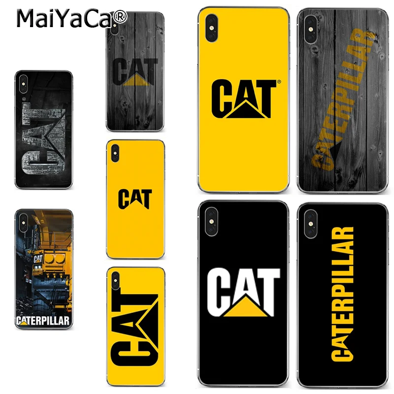 

MaiYaCa Caterpillar logo transparent soft tpu phone case cover for iPhone X XS MAX 5 6SPLUS 7 8plus case Coque funda