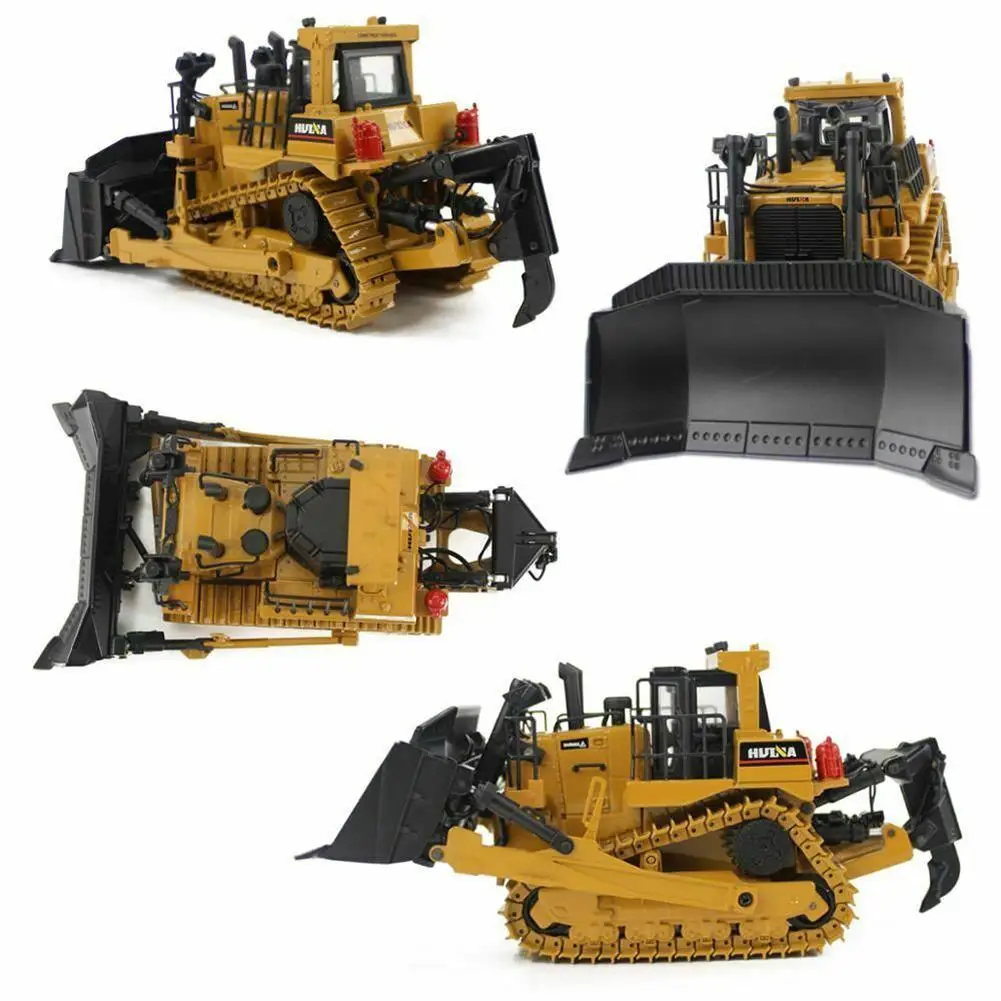 

1/50 Diecast Metal Crawler Bulldozer Engineering Car Model Educational Kids Toy 2019