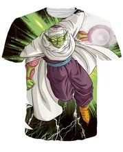 Piccolo Summer 3D Print T shirt Casual Classic Anime Dragon Ball Z Cotton T shirts Roshi