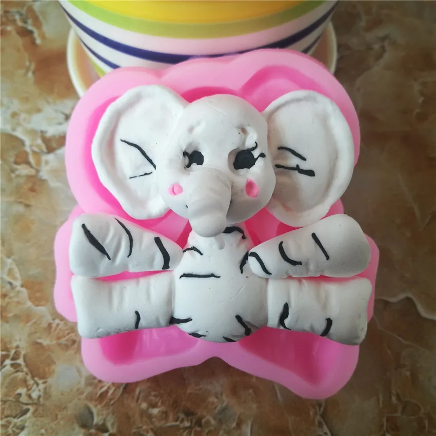 3D Animal Elephant Silicone Mold Fondant Cake Decorating 3D Animal Elephant Silicone Mold Fondant Cake Decorating