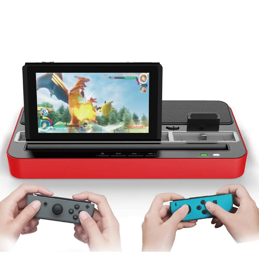 

Charger Speaker Charging Base For Nintendo Switch IOS IPad Device Multi-purpose Charging Socket With Audio Speaker Function