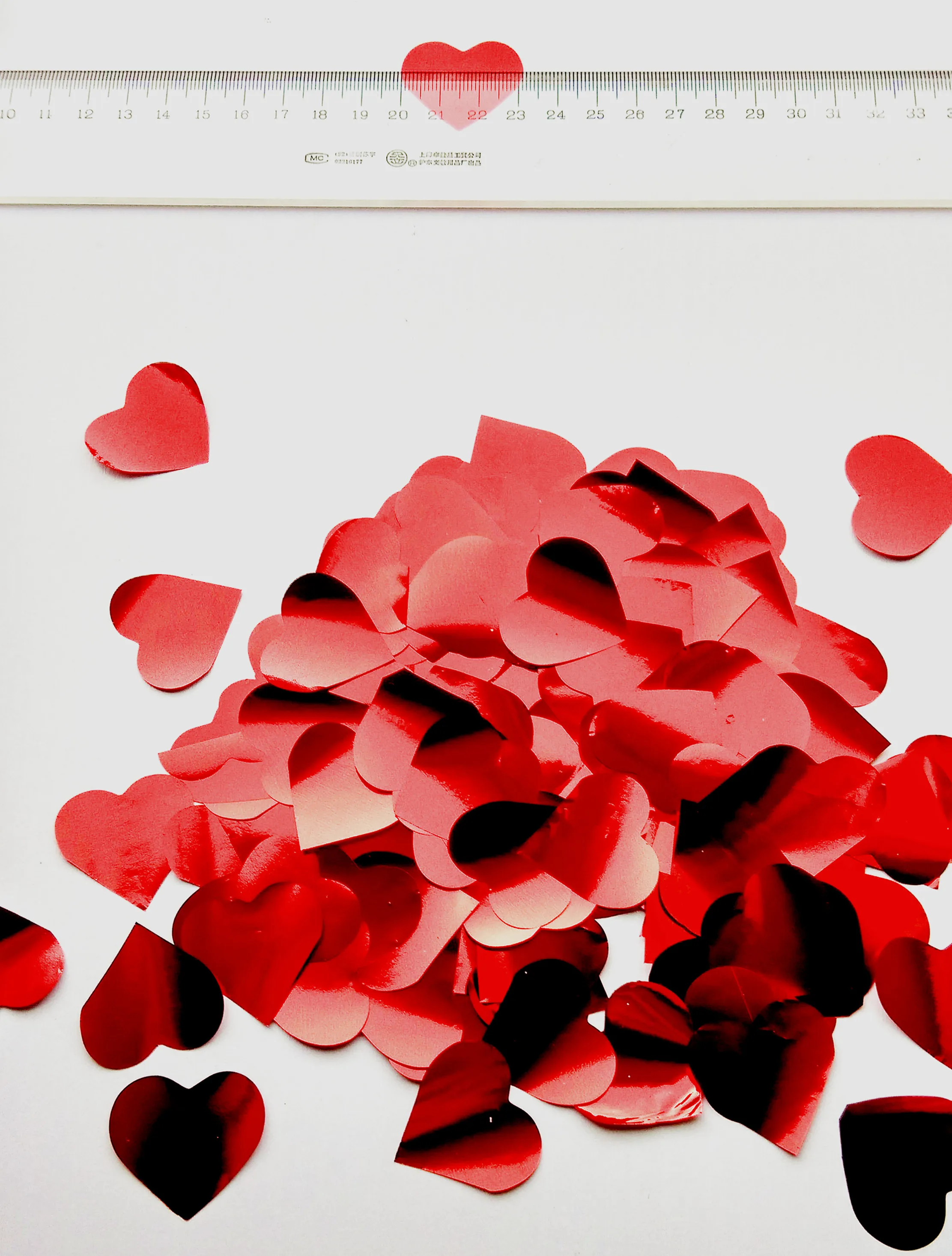 FFS 5 г(около 350 шт) 30 мм Фольга Сердце Конфетти в виде лепестков для свадебной вечеринки украшение стола день рождения