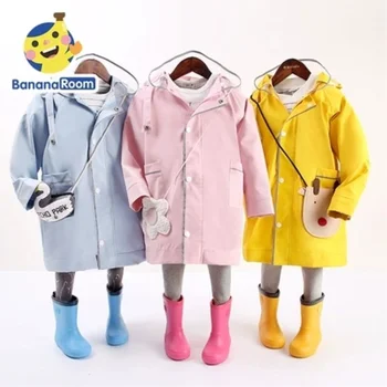 

Children's Raincoat Baby Rain Jacket Primary School Boys and Girls Kids Rain Coat Windbreaker Capa De Chuva Infantil LZO055