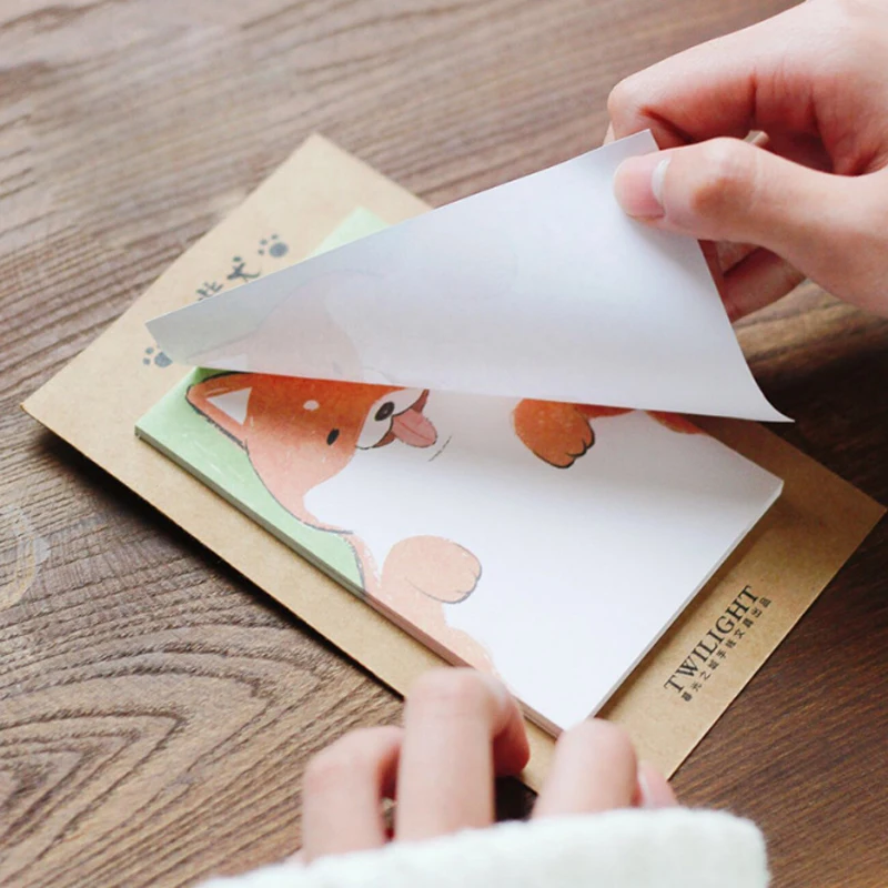 1х милые Meng pet серии Kawaii Sticky Notes Post memo pad школьные принадлежности планировщик наклейки бумажные закладки для офиса канцелярские принадлежности