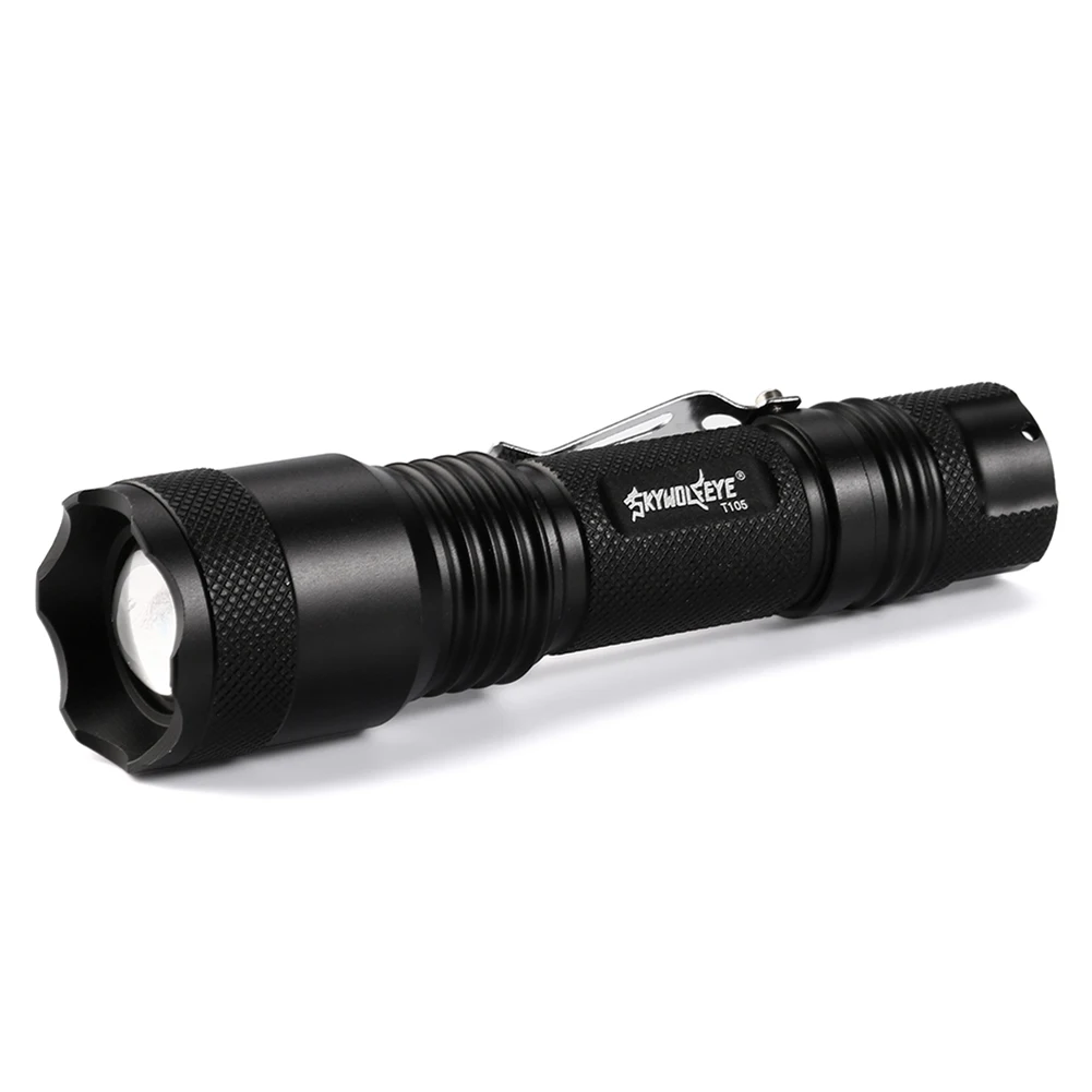 Mini Telescopic Zoom Flashlights Outdoor Strong Light Camping Household