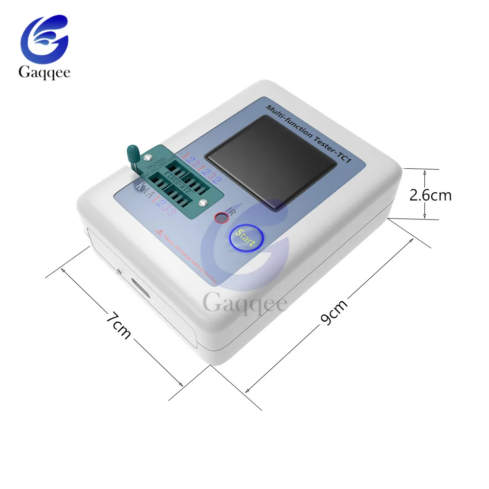 LCR-TC1 транзистор тестовый er TFT Диод Триод измеритель емкости LCR ESR NPN PNP MOSFET резистор тест lcd 3,5 дюймов TFT мультиметр