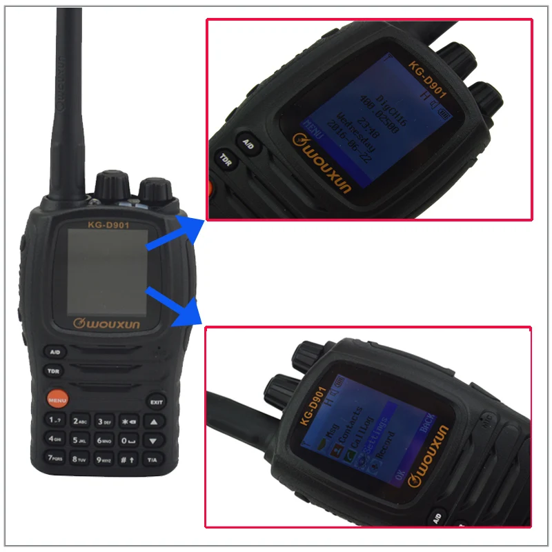 

2016 New Wouxun KG-D901 UHF 400.000-470.995MHz DMR Digital Walkie Talkie KG D901 1000CH Two Way Radio