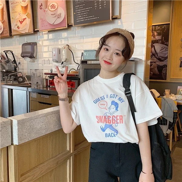guess oversized tee womens