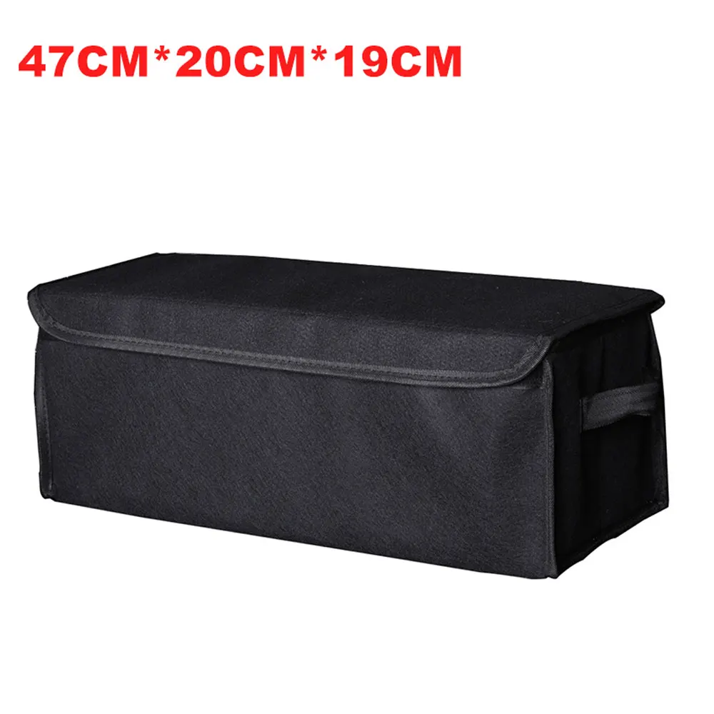 Автомобильный органайзер для автомобиля складные ящики для хранения игрушек, продуктов грузовой контейнер сумки черный ящик автомобиль Укладка Уборка авто аксессуары - Название цвета: SI61-Black