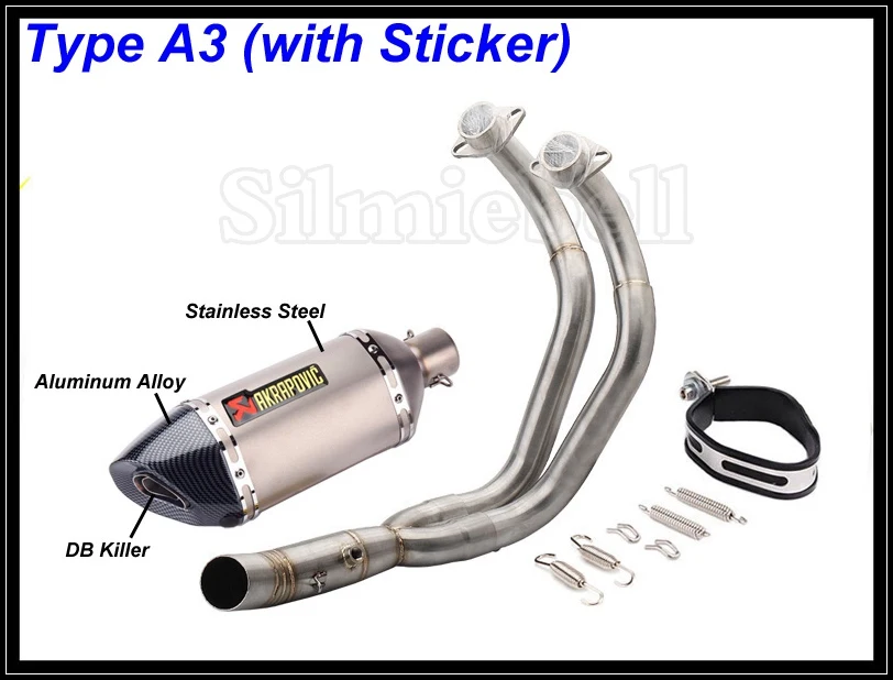 Akrapovic выхлопная труба мотоцикла для Yamaha MT07 MT 07 FZ07 FZ Tracer (2014 2018) XSR700 (2016 2017)|Выхлопные