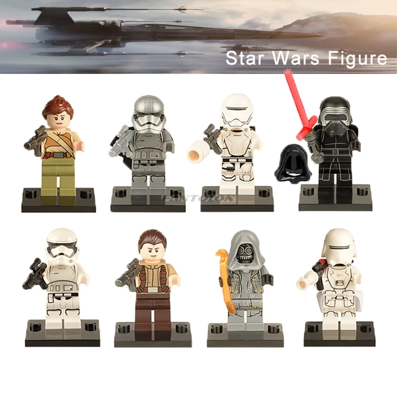 

Force Awakens Legoingly Star Wars Kylo Ren Rebel Trooper Snowtrooper Captain Phasma Unkar'S Thug Building Blocks Starwars Toys