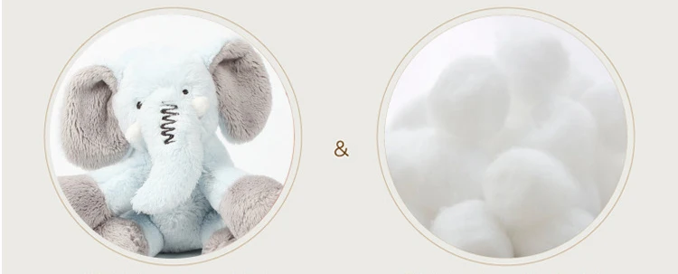 Baby Music Elephant Plush Soft Toy Blue Appease Elephant Animal Stuffed Rattles Doll Sleep Comfort Doll For Calm Educational Toy (18)