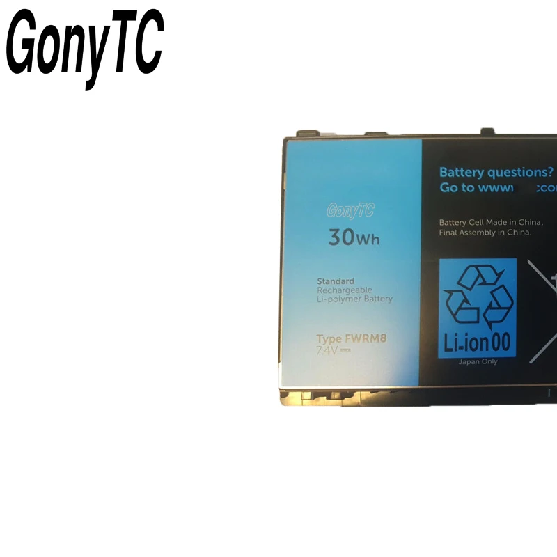 Оригинальный аккумулятор GONYTC FWRM8 YCFRN для ноутбука Dell Latitude 10 ST2e KY1TV C1H8N PPNPH 1VH6G 1XP35 312