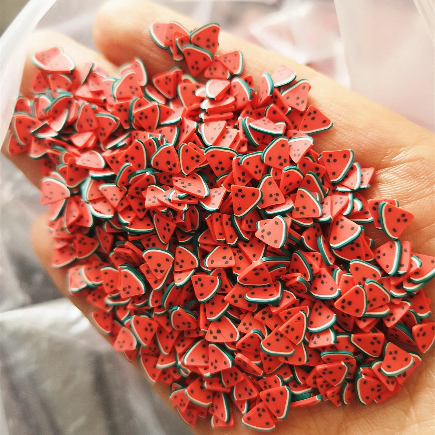 1000pcs 10g Fruit Slice 5mm/10mm Decoration Crafts Flatback Cabochon Scrapbooking Embellishments Kawaii DIY Accessories