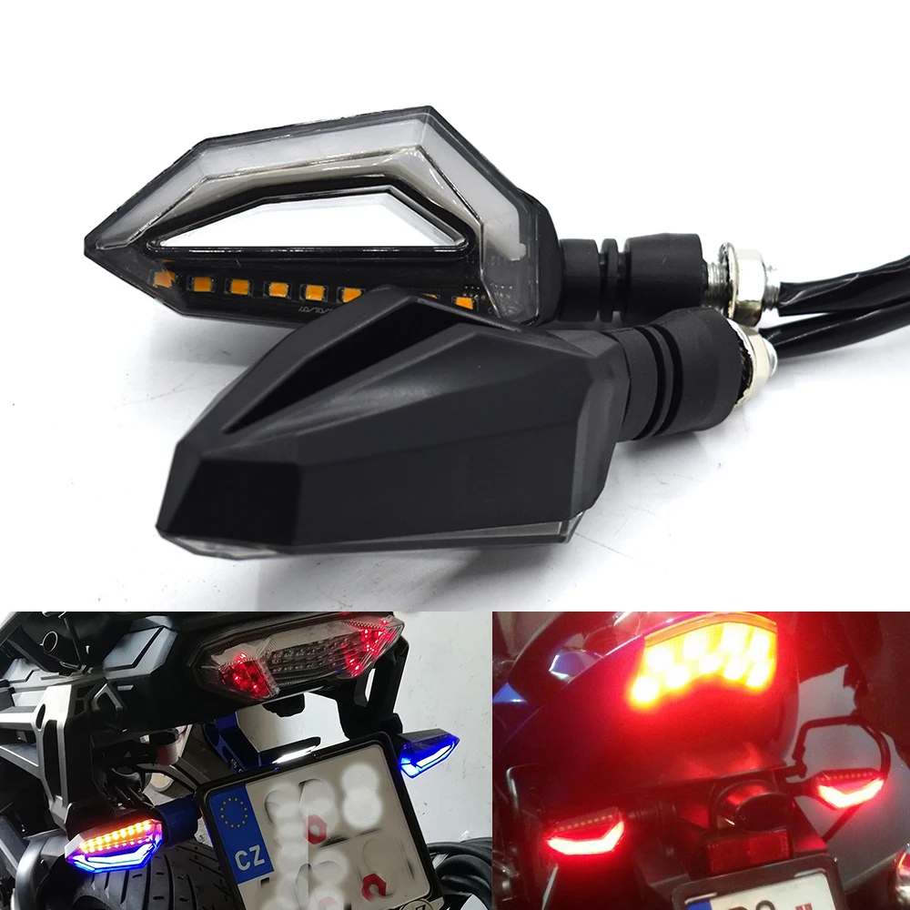 

High quality 1 pair universal LED motorcycle tail light turn indicator For Yamaha FZ6 FAZER FZ6R FZ8 FZ1 FAZER XJ6 DIVERSION