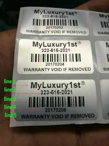 Printed Tamper Proof Warranty Void Labels Stickers Seals Silver 300pcs tamper proof labels