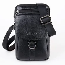 Для Мужчин's Винтаж из натуральной кожи, Воловья кожа, крючок с ремешком и пряжкой, на открытом воздухе, независимая сумка-мессенджер через плечо Талия Fanny Pack на открытом воздухе, бумажник, сумочка, сумка на ремне сумки