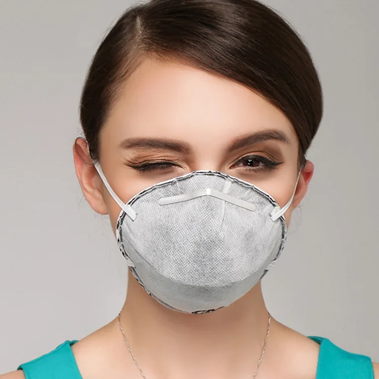 

CM PM2.5 N95 respirator dust mask gray carbon filter mask dust particle half its ski mask SS non - woven fabrics Free shipping