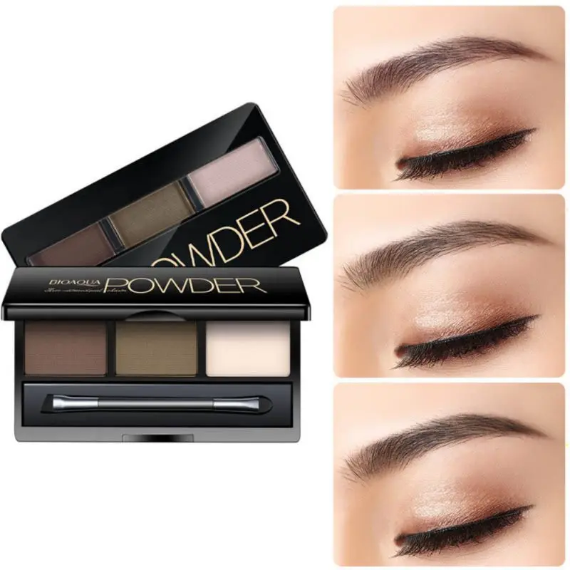 

2019 Eyebrow Powder Waterproof Eye Shadow Eye Brow Palette Brush Eyebrow Enhancer Waterproof Eyebrow Powder Palette