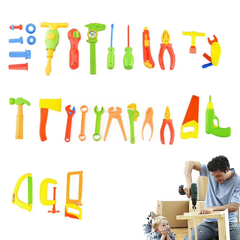 MINOCOOL DIY Инструменты для ремонта набор электроинструментов детские игрушки ремесленник ролевые игры моделирование игрушечные инструменты ПВХ игрушка для мальчика портативная косметичка