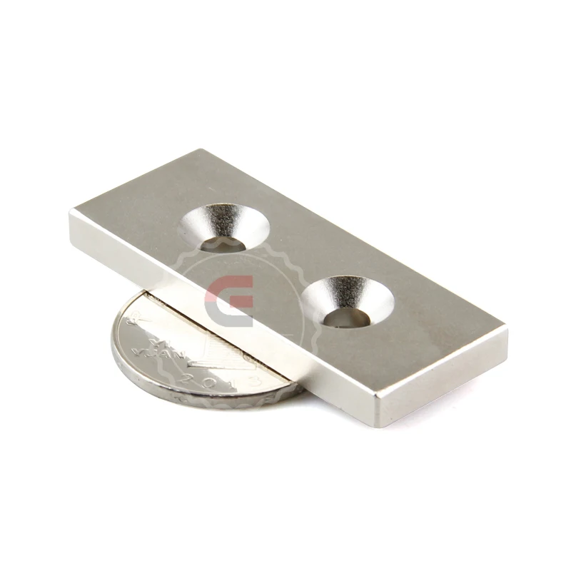 1pcs Strong Rare Earth Bar Neodymium N50 50x20x5mm with hole