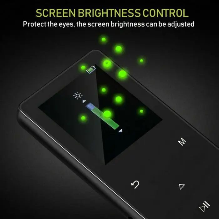Горячий 1.8in Bluetooth MP3 OLED экран умный металлический ультратонкий HIFI портативный музыкальный плеер