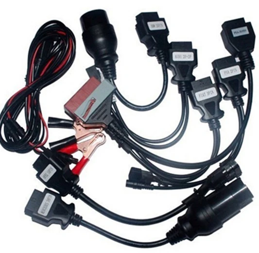 201503/2016R0 адаптер для профессиональных автомобилей диагностический интерфейс инструмент для delphis VD ds150e CDP Полный комплект 8 автомобильные кабели для wow CDP - Цвет: only CAR CABLES