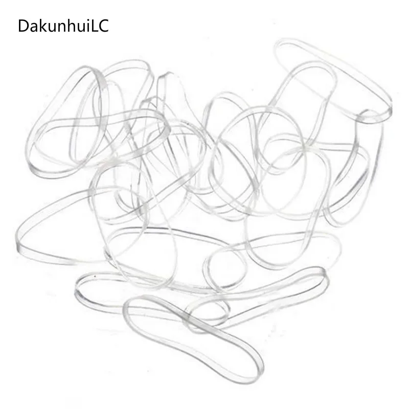 

Women Girls Hair Tie Rope 100PCS/Lot Flexibility High Quality Transparent Rubber Band Elastic Bands Rubber Hair Band Ring