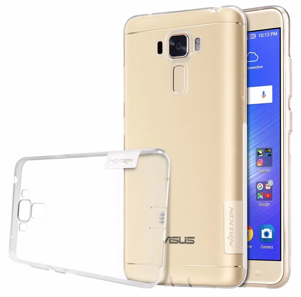 Чехол для Asus zenfone 3 Max ZC520TL Для Laser ZC551KL ZNILLKIN Nature прозрачный силиконовый мягкий