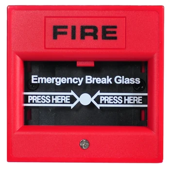Koop Emergency break glass gebroken knop 2 draad Handbrandmelder brandmeldinstallatie Conventionele panel accessoires
