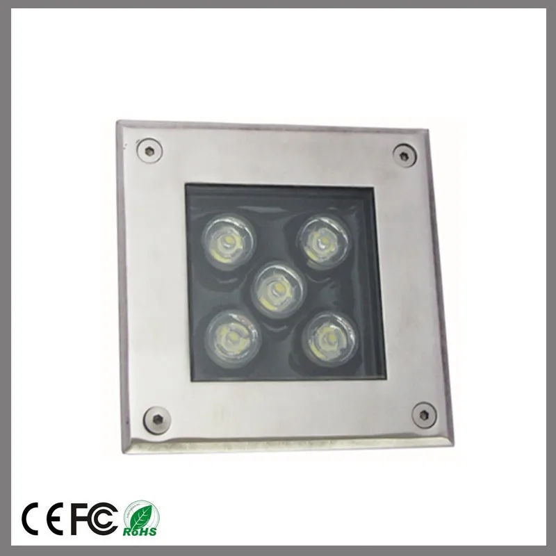 5w led подземный свет, 85-265v led inground ligt квадратный открытый светильник IP67 RGB