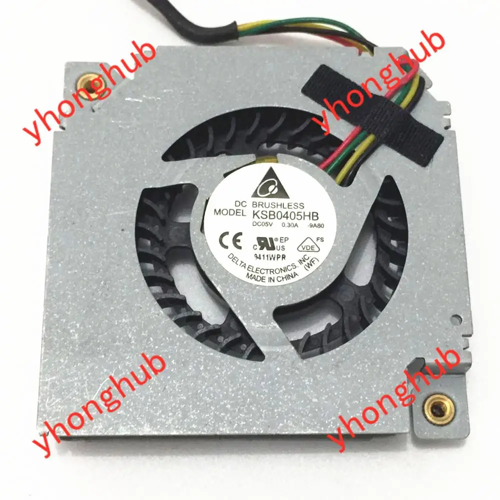 

Delta KSB0405HB 9A80 DC 5V 0.3A 4-Wire Server Cooler Fan