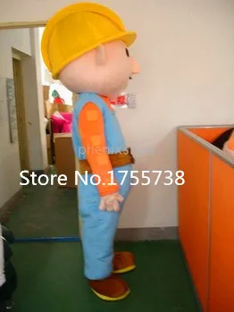

Adult Size Bob The Builder Mascot Costume Cartoon Fancy Dress