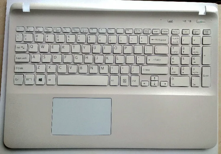 

New for sony vaio SVF152 SVF153 SVF152C29L Palmrest English US laptop keyboard touchpad backlit white