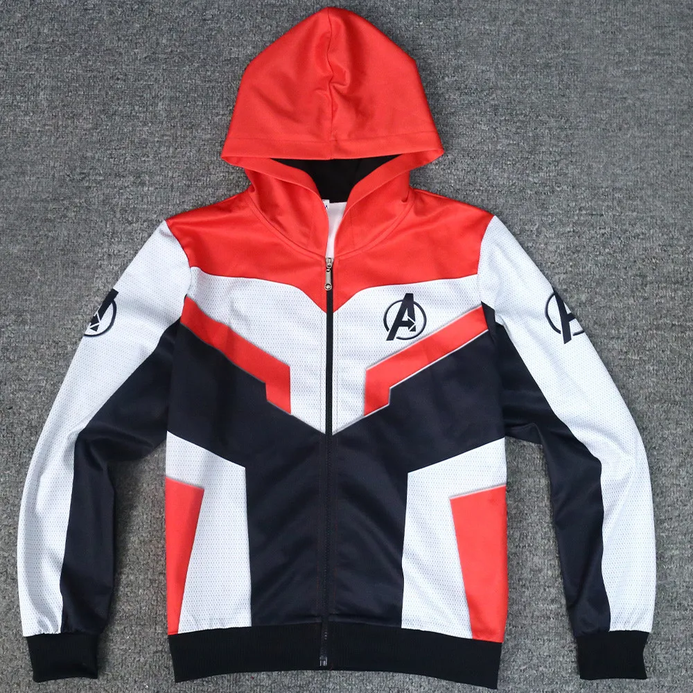 Original Version The Avengers Endgame Quantum Realm Jacket Advanced Tech Hoodie 2019 New Superhero Iron Man Hoodies Suit Casual