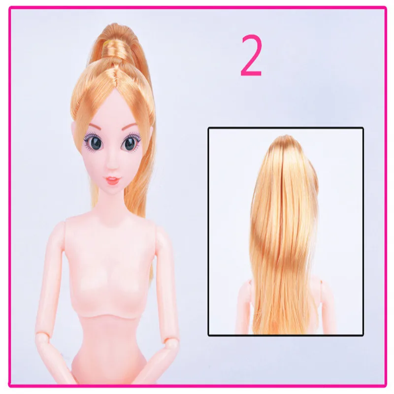 12 Moveable Joints Doll Body For Dolls Plastic Solid Cake Baking Princess Doll Naked Body Female Figure Toys For girls