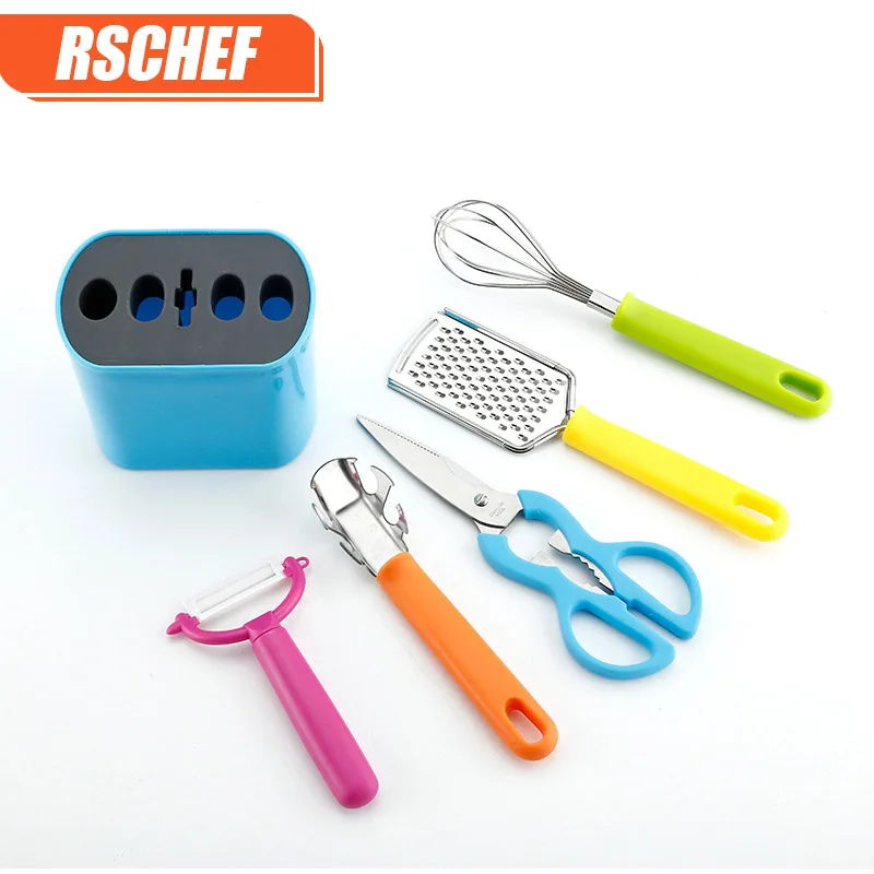 

RSCHEF 6 PCS/Sets Multifunction Kitchen Vegetable Slicers Potato Carrot Maker Assistant Stainless Steel Grater Kitchen Tools