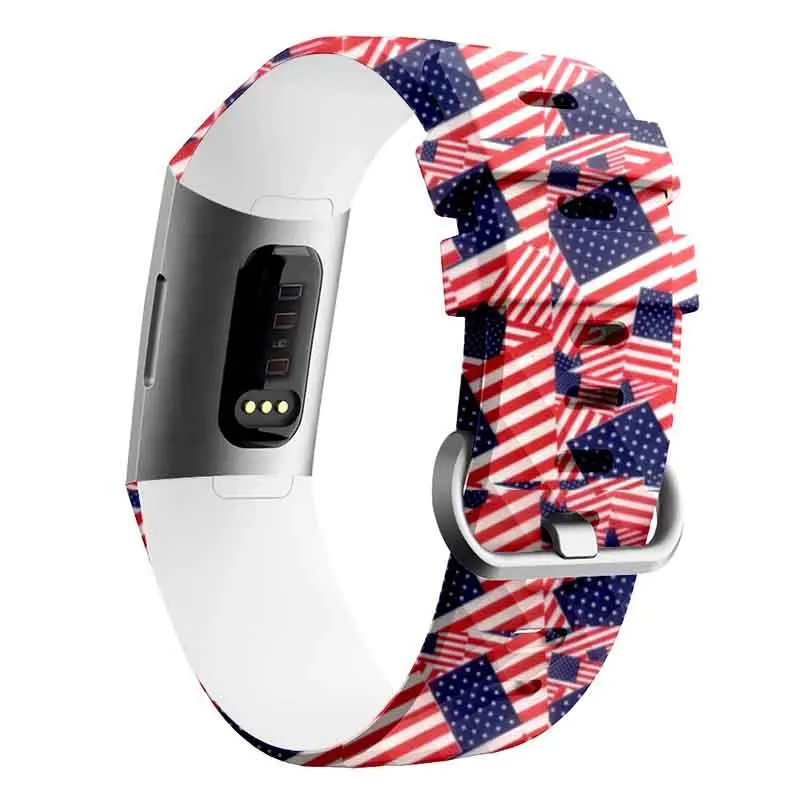 F Цветной фитнес-браслет на запястье для Fitbit Charge 3 Band смарт-спортивные часы ремешок на запястье аксессуары для Fit bit браслет - Цвет: F