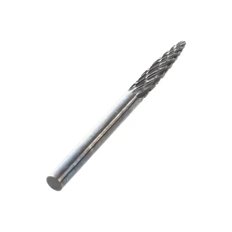 

Double conical tungsten carbide burrs cut 3mm diameter of the head