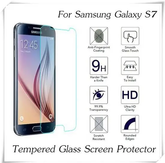 bilder für 100 stücke 2.5D 0,3mm Gehärtetem Glas Für Samsung Galaxy S7 Displayschutzfolie Anti-Shatter Explosionsgeschützte Schutzfolie bilder für 100 stücke 2.5D 0,3mm Gehärtetem Glas Für Samsung Galaxy S7 Displayschutzfolie Anti-Shatter Explosionsgeschützte Schutzfolie