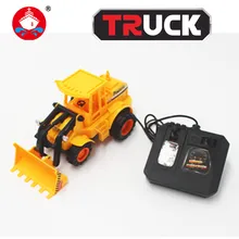 RC Truck Toys 4CH Remote Control Bulldozer RC Trucks Simulation Children Engineering Vehicle Christmas Gift Car