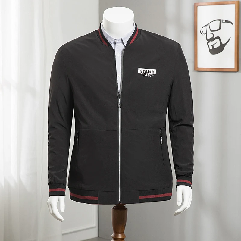 2018 Spring Autumn Casual Solid Fashion Slim Bomber Jacket Men Overcoat Baseball Jackets Men's streetwear Jacket 4xl 8XL 6XL Top 2018 Spring Autumn Casual Solid Fashion Slim Bomber Jacket Men Overcoat Baseball Jackets Men's streetwear Jacket 4xl 8XL 6XL Top
