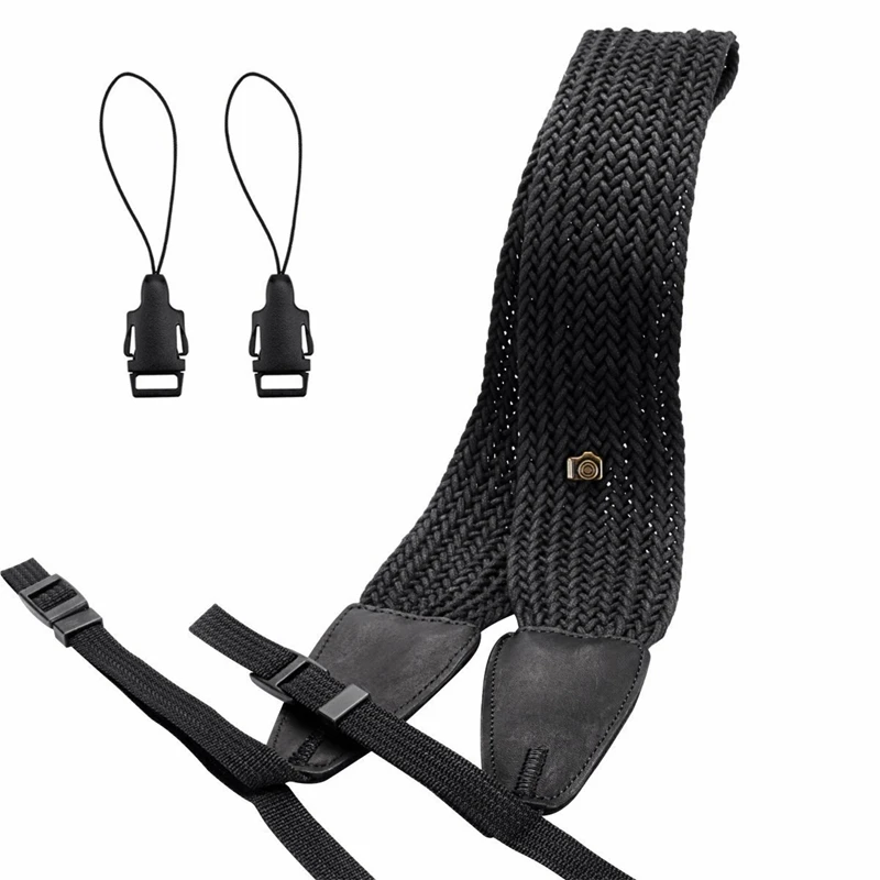 

Camera Shoulder Neck Strap Knit Broaden Universal Camera Belt Strap With Connect Buckle For Women Men All Dslr Slr Nikon Canon