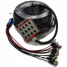 Высокое качество KUILONG Pro аудио 12 канал сценический кабель-змейка в случае если у вас возникают какие-либо сложности в коробке 30FT