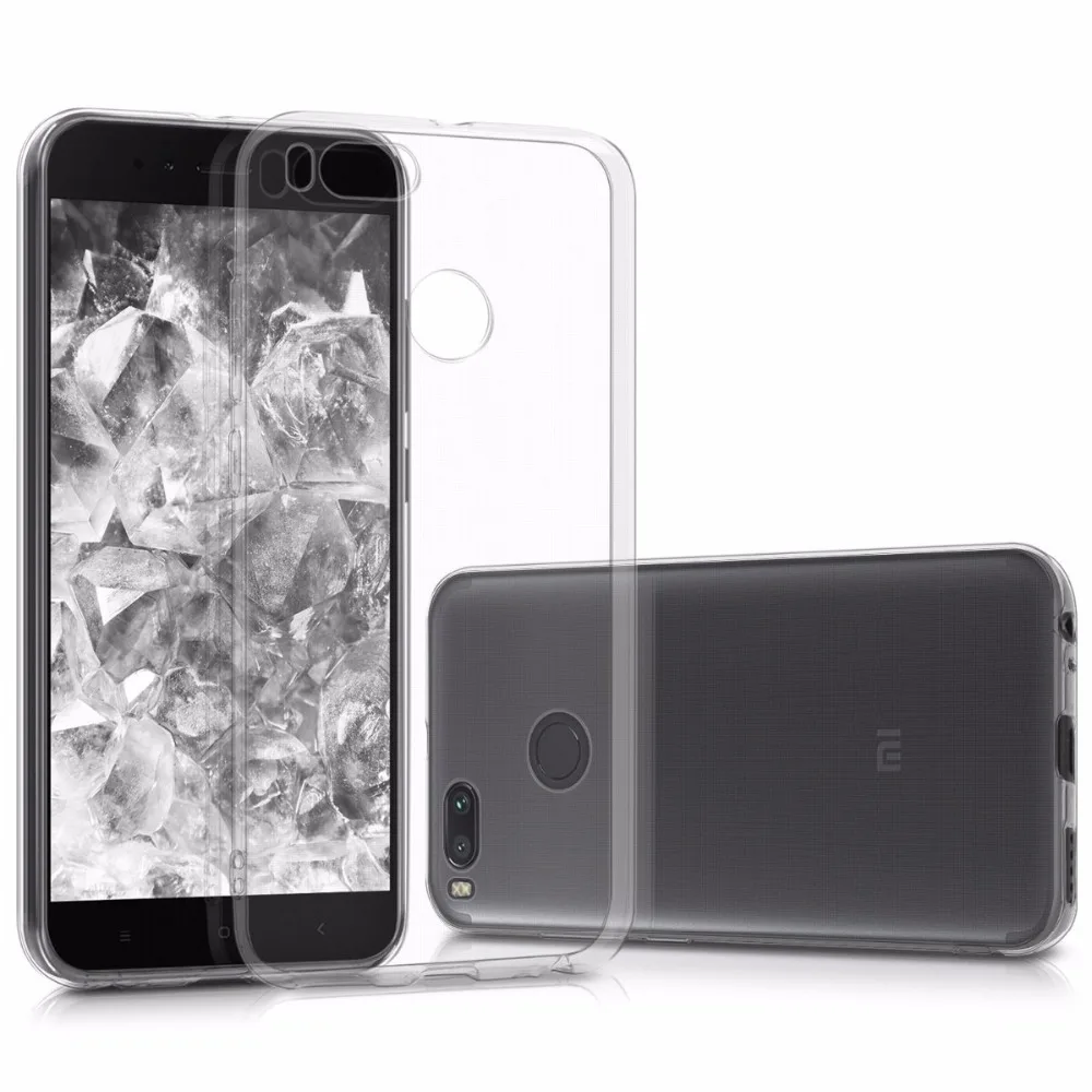 Чехол Teleyago для Xiaomi Mi A1 /Mi 5X тонкий прозрачный мягкий чехол из ТПУ силиконовый