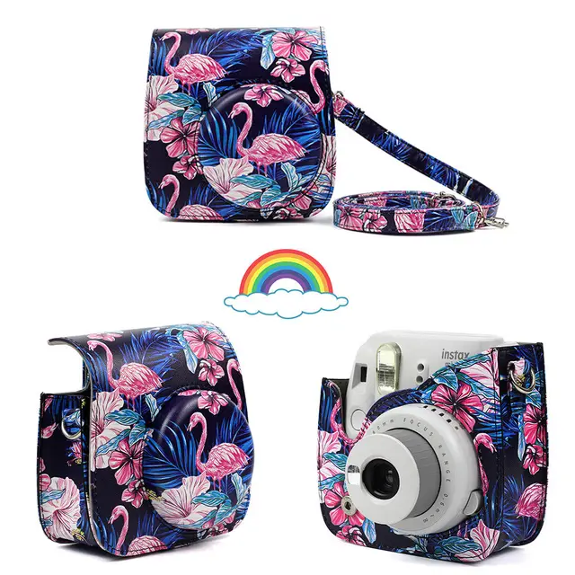 Fujifilm Instax Mini Camera Case Bag PU Leather Cover with