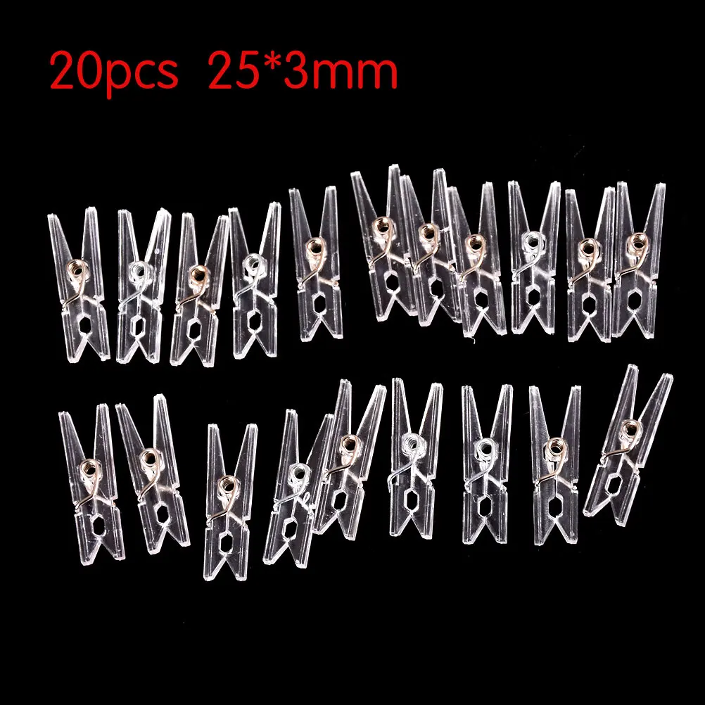 Mini Clip Metal Springs SILVER 25mm Small Plain Wooden Craft Pegs 25mm